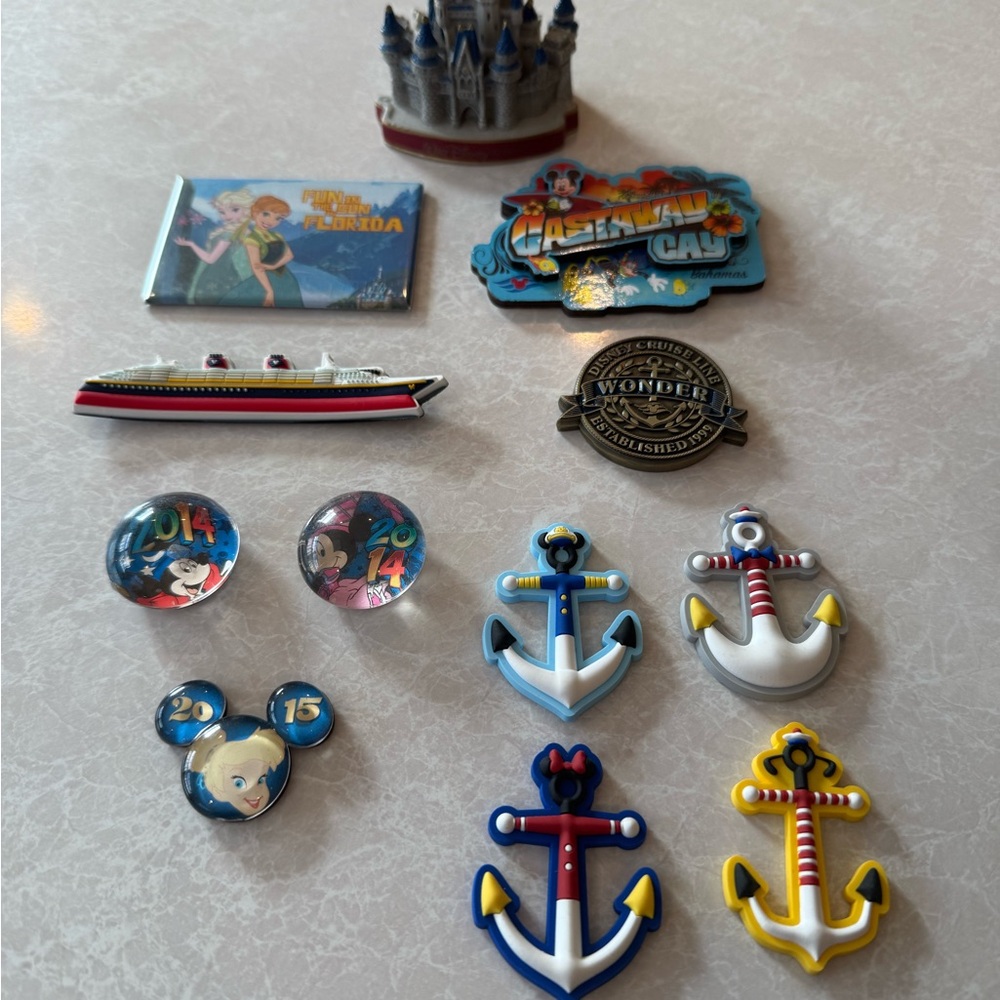 Misc Disney Magnets, from the parks & cruises
